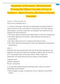Exam &lpar;elaborations&rpar; Essentials Of Psychiatric Mental Health Nursing&colon; Concepts of Care in Evidence-Based Practice 8TH Edition Morgan&comma; Townsend Test bank Essentials Of Psychiatric Mental Health Nursing&colon; Concepts of Care in Evidence-Based Practice 8TH Editio