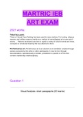 Matric IEB Visual Art Notes (artworks and artists)