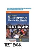 Test Bank For Emergency care in the streets 8th edition by Nancy caroline