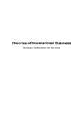 Summary  Theories Of International Business (6314M0500Y)