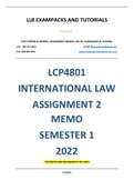 LCP4801 ASSIGNMENT 2 MEMO - SEMESTER 1 - 2022  - UNISA