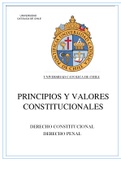 PRINCIPIOS Y VALORES CONSTITUCIONALES
