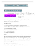 University of Colorado, Colorado SpringsNURS 3425Pediatric Nursing The Critical Components of Nursing Care 2nd Edition Rudd Test Bank (1)