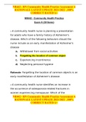 NR442 - RN Community Health Practice Assessment A RATIONALE LATEST UPDATE 2021&sol;2022  &comma;100&percnt; CORRECT RATED A&plus;