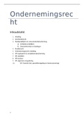 Samenvatting Ondernemingsrecht / Handels- en economisch recht 