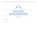 ENG1502 SUPPLEMENTARY 2022
