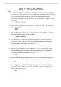 QNT 561 FINAL EXAM Q&A Set 1 & 2