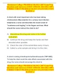 Rasmussen College&colon; PHARMACOLOGY 2407 Exam Prep Questions and Answers&comma;LATEST UPDATE 2021&sol;2022 100&percnt; CORRECT BEST PHARMACOLOGY EXAM SOLUTION RATED A&plus;
