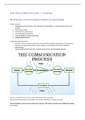 Marketing communication (Grade: 8.5)