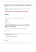 NURS 2633 EXAM 2 MATERNAL CHILD HEALTH NURSING WITH 50 QUESTIONS AND ANSWERS VERIFIED AND RATED A&plus;