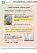Gizmos Student Exploration&colon; Chemical Changes&period;