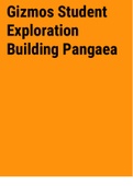 Exam &lpar;elaborations&rpar; Student Exploration Building Pangaea 