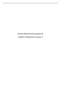 Procesmanagement Windesheim Logistics Management 1e jaar (Cijfer 7)