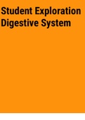 Exam (Elaborations) Student Exploration Digestive System 