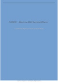 FUR2601 - May/June 2022 Asgnment Memo