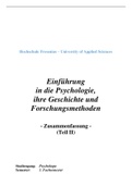 Einführung in die Psychologie, ihre Geschichte und Forschungsmethoden