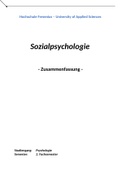 Sozialpsychologie Zusammenfassung