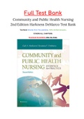 Community and Public Health Nursing 2nd Edition by Harkness DeMarco Test Bank
