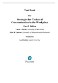 Test Bank for Strategies for Technical Communication in the Workplace 4th Edition Gurak