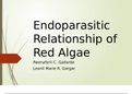 Endoparasitic Relationship of Red Algae