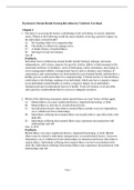 Psychiatric-Mental Health Nursing 8th edition by Videbeck Test BankPsychiatric-Mental Health Nursing 8th edition by Videbeck Test Bank