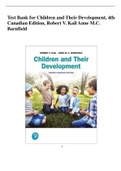 Test Bank for Children and Their Development, 4th Canadian Edition