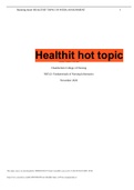 NR 512 Week 5 Assignment; HealthIT Hot Topic; Physician Telehealth Adoption Surged Since 2015.Completed