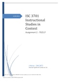 10/05/2021 ISC 3701 Instructional Studies in Context Assignment 2 - 792517