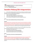 Exam (elaborations) NURS 618 Saunders Medsurg Skin Integumentary Questions and Answers- University of San Francisco NURS 618 Saunders Medsurg Skin Integumentary Questions and Answers- University of San Francisco/NURS 618 Saunders Medsurg Skin Integumentar
