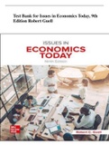 Test Bank for Issues in Economics Today, 9th Edition 