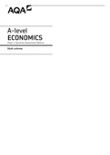 AQA A-level ECONOMICS 7136/2 PAPER 2 National and International Economy Mark scheme June 2020