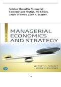 Solution Manual for Managerial Economics and Strategy, 3rd Edition
