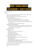 MED-SURG-NRSG 102-EXAM 1 2021-2022