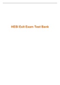 HESI Exit Exam Test Bank 2022