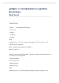Cognitive Psychology Theory&comma; Process&comma; and Methodology - Complete test bank - exam questions - quizzes &lpar;updated 2022&rpar;