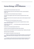 Sophia Human Biology&colon; Unit 5 Milestone