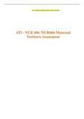 ATI - NUR 406  NUR406 Maternal Newborn Assessment