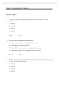 Communicate, Verderber - Complete test bank - exam questions - quizzes (updated 2022)