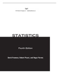 Statistics, 4th edition By David Freedman, Robert Pisani.