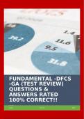 FUNDAMENTAL -DFCS -GA &lpar;TEST REVIEW&rpar; QUESTIONS & ANSWERS RATED 100&percnt; CORRECT&excl;&excl;