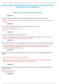 NURS 6512 WEEK 1 QUIZ &lpar;3VERSIONS LATEST-2024-2025&rpar;&colon; ADVANCED HEALTH ASSESSMENT&colon; WALDEN UNIVERSITY