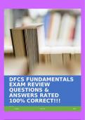 DFCS FUNDAMENTALS EXAM REVIEW QUESTIONS & ANSWERS RATED 100&percnt; CORRECT&excl;&excl;&excl;