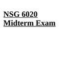 NSG 6020 Midterm Exam