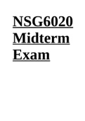 NSG6020 Midterm Exam