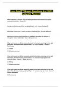 Irene Gold PT Boards Questions And 100&percnt; Accurate Answers