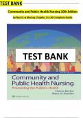 Community and Public Health Nursing 10th Edition Test Bank by Rector & Stanley&comma; All 30 Chapters Covered and Verified&comma; ISBN&colon; 9781975123048