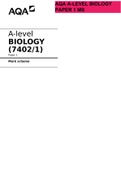 AQA A LEVEL BIOLOGY PAPER 1 2021
