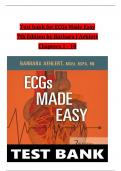 TEST BANK For ECGs Made Easy&comma; 7th Edition by Barbara J Aehlert&comma; Verified Chapters 1 - 10&comma; Complete Newest Version
