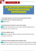 New York State EMT Comprehensive Review Exam Questions &lpar;2024 &sol; 2025&rpar; with Verified Answers&comma; 100&percnt; Guarantee Pass Score