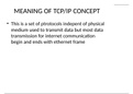 DATA COMM (TCP/IP) PROTOCOL